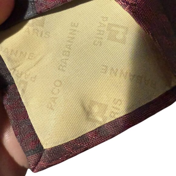 PACO RABANNE VINTAGE PINK STRIPE NECKTIE FOR MEN 1990s tie luxury french deisgn - Picture 3 of 5